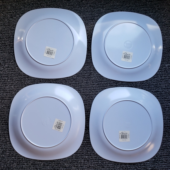 Set of 4 Coca Cola Large Plastic Plates Dishes by Gibson Vintage Collectibles - Picture 8 of 9